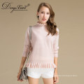 Custom Latest Fashion Design Stock Computer Knitted Cashmere Women Loose Sweater